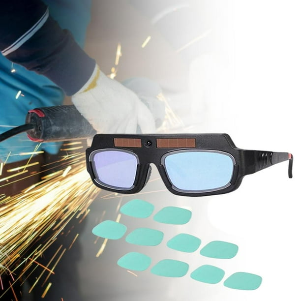 de soldadura de oscurecimiento automático, de ojos de soldador de energía Sor, casco de soldador antivaho antideslumbrante 10 pelícus protectoras Yotijar escudo de soldadores de soldadura