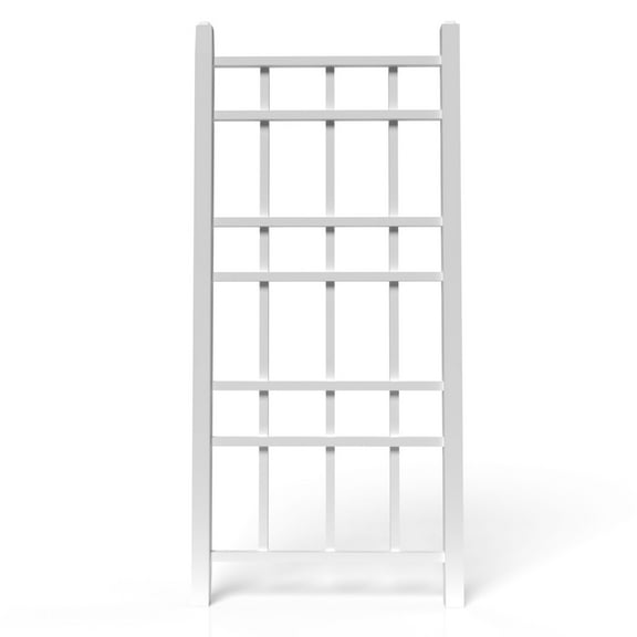 Dura-Trel Cottage 28 by 66 Inch PVC Vinyl Outdoor Garden Patio Trellis