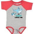 thumbnail image 3 of Inktastic My Aunt Loves Me with Cute Sharks Boys or Girls Baby Bodysuit, 3 of 5