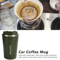 thumbnail image 5 of Travel Coffee Mug 380ml, Insulated Coffee Cups with Flip Lid, Vacuum Mug Double‑Layer Stainless Steel Spill Proof Portable Car Coffee Cup[Green], 5 of 5