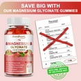 thumbnail image 4 of Magnesium Glycinate Gummies - 400mg Chewable Magnesium Supplement - Raspberry Flavor - 60 Ct, 4 of 8