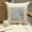 Beige, variant on The HomeCentric Decorative Beige 16"x16" (40x40 cm) Throw Pillows, Linen Mirror Embroidery Throw Pillows For Couch, Geometric Pattern Contemporary Style - Adrish