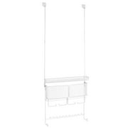 Classico Hanging Fashion Jewelry Organizer for Rings, Earrings, Bracelets, Necklaces - Over Door, White