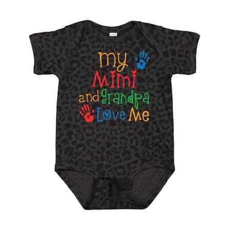 

Inktastic My Mimi and Grandpa Love Me Gift Baby Boy or Baby Girl Bodysuit