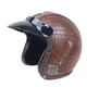 thumbnail image 1 of Casco Retro de motocicleta 3/4 PU Cuero Scooter Motorcross Vintage Tipo 6 Sunnimix, 1 of 8