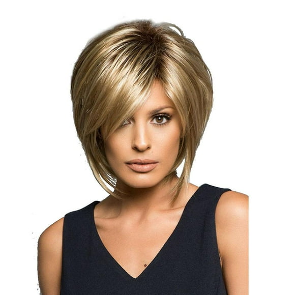 Women's Wigs Fluffy Short Blonde Wigs