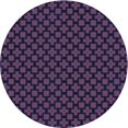 thumbnail image 1 of Ahgly Company Indoor Round Patterned Deep Purple Area Rugs, 5' Round, 1 of 6