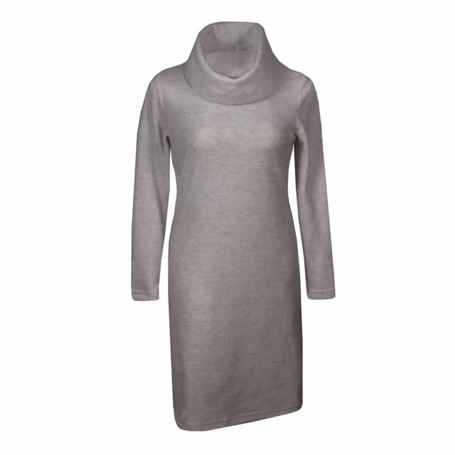 Vestido George para Mujer, Cuello Princesa Manga Larga Aluminio Talla M