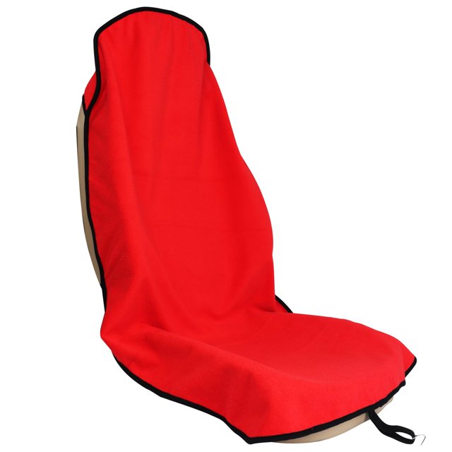 Protector de asiento de coche LoyaGour para asientos delanteros rojo