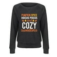 thumbnail image 2 of Instant Message - Pumpkin Spice Hocus Sweaters - Women's Lightweight French Terry Long Sleeve Shirt, 2 of 6