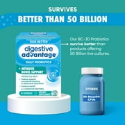 Digestive Advantage Intensive Bowel Support Probiotics For Women And Men, Digestive Enzymes For Gut Health, 32 Capsules