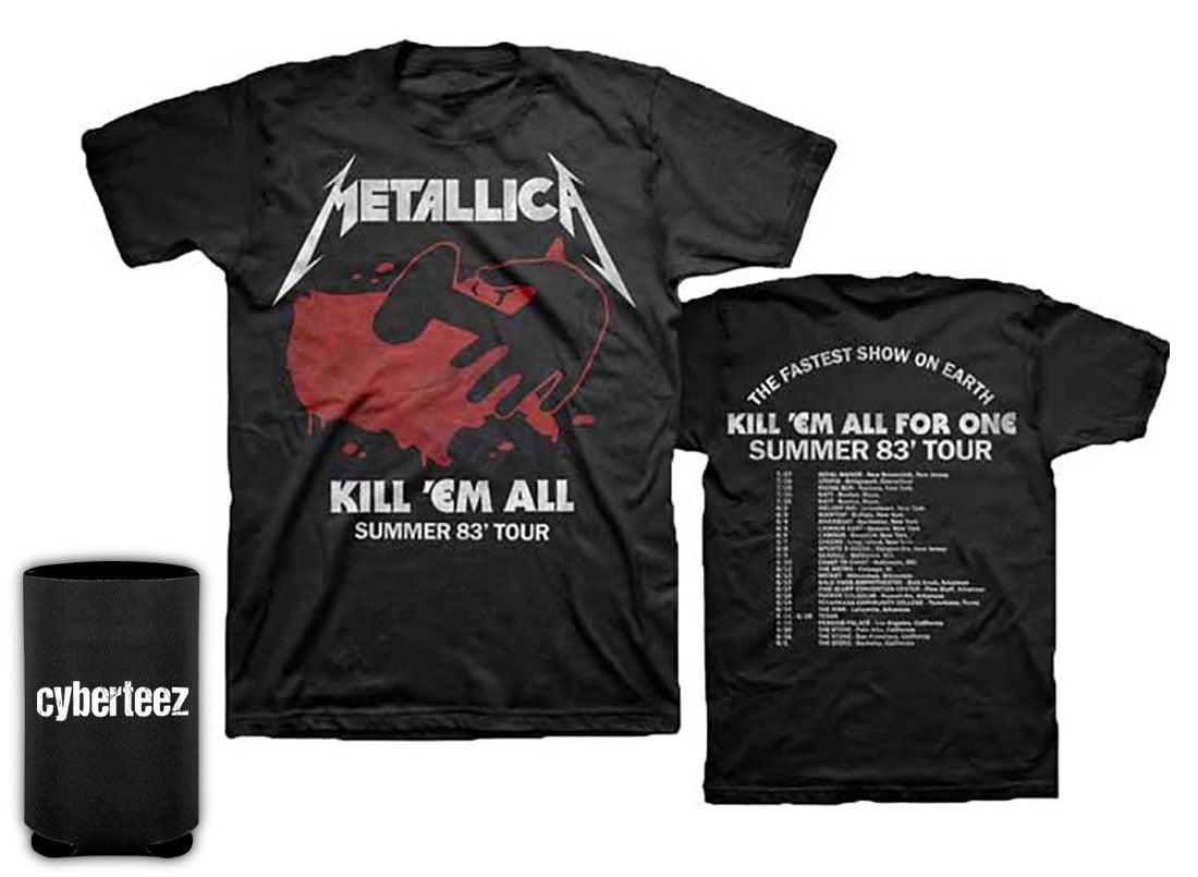 Metallica Kill Em All 1983 Tour T-Shirt + Coolie (S) - Walmart.com