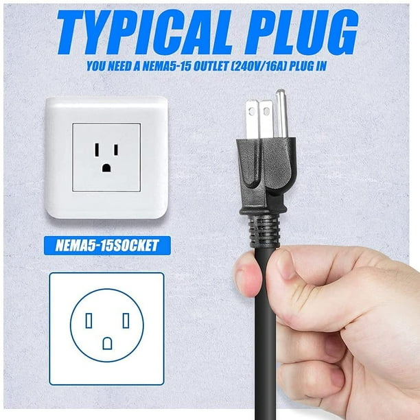 Level 2 EV Charger Cable 240V 16A 23FT Portable EVSE Home
