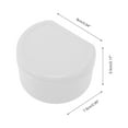 thumbnail image 3 of Unique Bargains 1 Pc Braces Box with Strainer Reusable Braces Storage Box White, 3 of 4