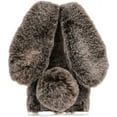thumbnail image 2 of Rabbit Case for Samsung Galaxy S10 Plus, Cute 3D Bunny Ears Soft Furry Hairball Fuzzy Winter Warm Faux Fur Plush Fluffy Flexible TPU Bumper Protective Skin Cover for Women Girls - Brown, 2 of 8