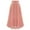 Pink, variant on Maxi Skirt for Women Summer Boho Elastic High Waist Pleated Skirts A-Line Flowy Ruffle Swing Tiered Long Beach Skirt