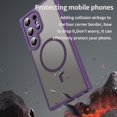 thumbnail image 7 of Allytechgroup Magnetic Case for Samsung Galaxy A36 5G, Compatible with Magsafe Transparent Matte Back Cover Slim Fit Anti-Scratch Hybrid Rugged Phone Case Cover for Samsung Galaxy A36 5G, Purple, 7 of 7
