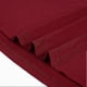 thumbnail image 5 of Falda midi holgada de manga corta con cuello en V, talla grande, color liso, para verano de 2022, color rojo vino, XL, 5 of 5