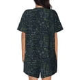thumbnail image 3 of Picia Chemistry Formulas 2 Pajamas Sets for Women Soft Short-Sleeved Pjs with Lounge Shorts Two Piece Sleepwear-X-Large, 3 of 9