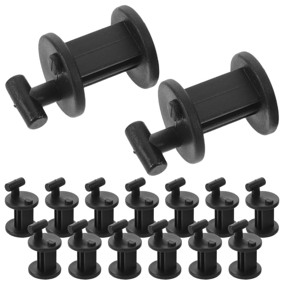 TABLZONE 15-Piece Black Pegboard Hooks Set for Hanging Tools and Accessories, Plastic Organizer Hooks for Garage and Workshop