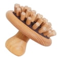 thumbnail image 1 of Cepillo de madera para masaje capilar con cerdas AirCushioned para el cuidado del cabello y perfecto para viajes., 1 of 5