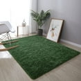 Noahas Super Soft Shaggy Rugs Fluffy Carpets, 3x5 ft, DeepGreen Area