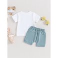 thumbnail image 4 of Jxzom Toddler Baby Boy Easter Outfits 3 6 12 18 Months 2T 3T Happy Easter Short Sleeve T-Shirt + Shorts Summer Clothes Set, 4 of 8