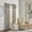 Grey, variant on Mercantile Drop Cloth Light Filtering Ring Top Tab Farmhouse Curtain Panel with Valance Off White 63 Inches