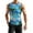 Blue, variant on Men's Tropical Beach Tank Top Sleeveless Hawaiian Floral Print Lightweight Summer Casual Wear For Gym And Beach
