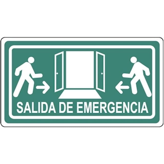 Señalamiento para Laboratorios Señalamientos de Evacuación 30x20 cm De Evacuación Pictograma de Salida de Emergecia Norm