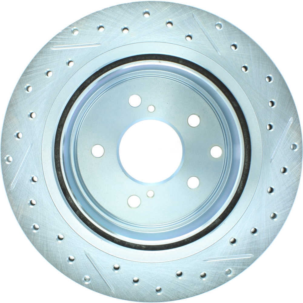 StopTech 227.42047R Select Sport Drilled and Slotted Brake Rotor; Rear Left, improved looks and