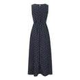 thumbnail image 4 of Ichuanyi liquidación para mujeres verano larga pola redonda redonda sin mangas de la cintura con vestido de cintura larga vestida de sol. ICHUANYI WER202308213814, 4 of 7