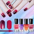 thumbnail image 5 of Color Changing Gel Polish Set, Purple Nail Gel Polish Temperature Change Colors Kit, DIY Home Manicure Decorations for Women, 5 of 5