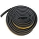 thumbnail image 1 of Burlete de goma para puerta, 2 rodillos, 13 m, forma D, insonorizante, color negro, D9x6, 1 of 14