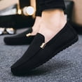 thumbnail image 2 of Men's Slip-On Loafers - Breathable Slip-Resistant Sole, Semi-Formal Slip-Resistant Shoes for Hiking, Office, Daily Wear & All-Season Comfort, Round Toe Design with Golden-Tone Accent - Casual, 2 of 8