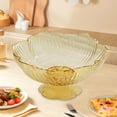 thumbnail image 1 of Decorative Bowl with Base, Fruit Bowl, Farmhouse, Removable Base, Round Fruit Yellow, 1 of 6