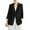 Gray, variant on Pyhlmscde Linen Women Summer Lightweight Casual One Button Linen Work Jackets Lapel 3/4 Sleeve For Women Trendy, womens blazers for work casual, womens blazers dressy casual, jackets for women