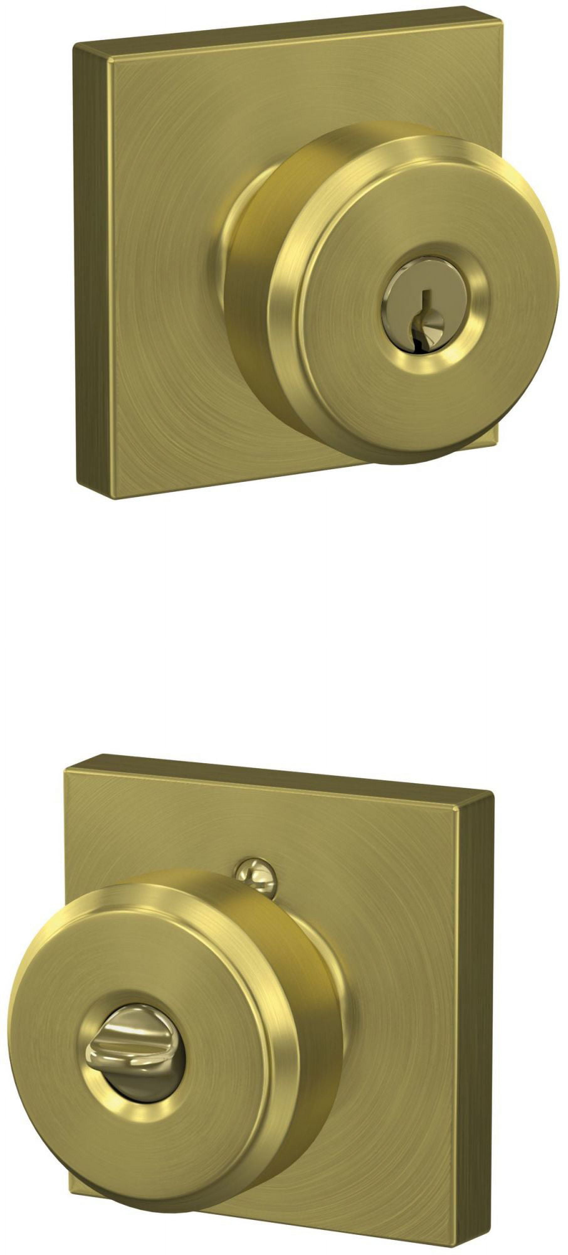 Schlage Bowery Keyed Entry Knob with Collins Trim