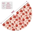 thumbnail image 3 of Lsque Ladybugs With Heart Spots Print Christmas Tree Skirt, Tree Skirt with Ties or Velcro, Perfect for Holiday Decorations, Halloween, and New Year-30", 3 of 7