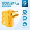 thumbnail image 3 of Enchufe RV Kohree de 50 amperios macho 125/250 V NEMA 14-50P Heavy Duty, 3 of 7