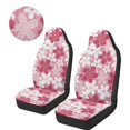 thumbnail image 3 of Uorisanigo Universal Car Front Seat Covers Pink Cherry Blossom High Back Bucket Seat Cover - 2 PCS Car Seats Cover Protection for All Seasons - Seats Covers Set for Most Vehicles, 3 of 7