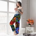 thumbnail image 6 of Picia Colorful Floral Womens Soft Woven Cotton Elastic Waistband Sleep Pajama Pant Lounge Sleep Pant With Pockets And Drawstring-Medium, 6 of 9