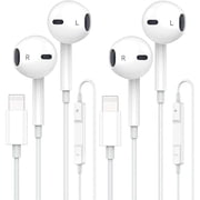 Apple Headphones 2 Pack Wired Earbuds with Built-in Microphone & Volume Control Nosie Reduction Earphones Compatible with iPhone 14/13/12/11/XR/XS/X/8/7/SE/Pro/Pro Max, Support All iOS System