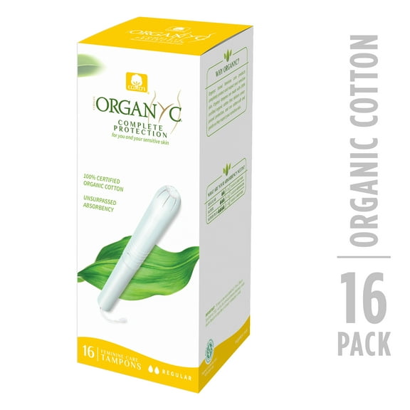 Corman Organyc Cotton Tampons, Regular, 16 Ct