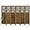 Brown - Carved, variant on Folding Room Divider, 5.6Ft 6 Panels Wood Carved Privacy Screens, Free Assembled Freestanding Portable Reversible Functional Decorative Partition for Home Office Bedroom (White-Washed)