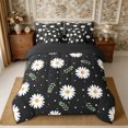 thumbnail image 3 of Manfei Floral Daisy Queen Bedding 7pcs,Polka Dots Bedding Comforter Set Queen,Reversible, 3 of 6