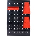 thumbnail image 4 of Metal Pegboard Wall Organizer, 4ft Black Garage Tool Storage with Hooks & Racks, 4 of 20