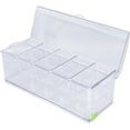 thumbnail image 1 of Servidor de Condimentos Refrigers por Hielo, Contenedores de Plástico para Almacenamiento de Alimentos, Bandeja para Servir con Tapa para Almacenamiento en Refrigerr, 1 of 3