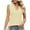 Yellow, variant on Timegard Womens Tank Tops Eyelet Lace V Neck Sleeveless Summer Beach Casual Loose Tops Solid Color