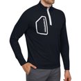 thumbnail image 1 of Three Sixty Six Men's Dry-Fit 1/4 Zip Golf Pullover, 2X-Large Black, 1 of 3